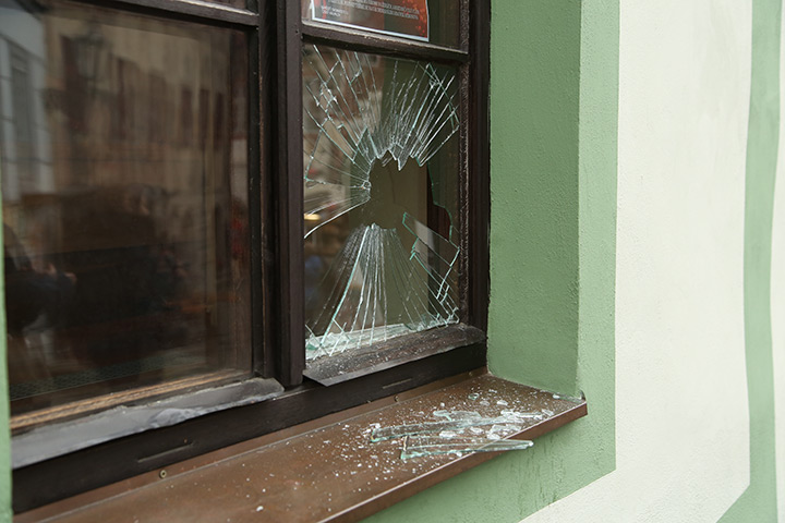 A2B Glass are able to board up broken windows while they are being repaired in Belsize Park.